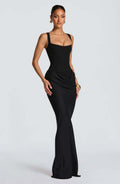 K Women's Strapless Sleeveless Sheath Maxi Dress