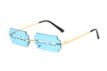 K Trimming Sunglasses Women's Metal Rimless Sunglasses