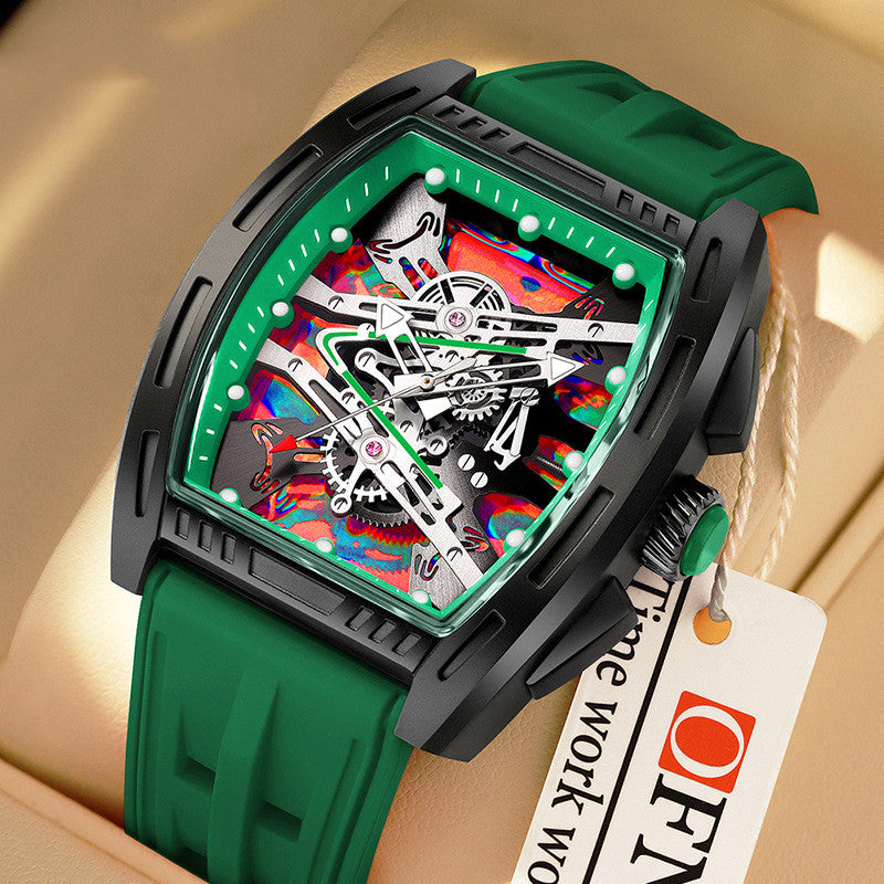 K Luminous Water-resistant And Bold Quartz Sports Watchtrendy Cool And A Classic For Men