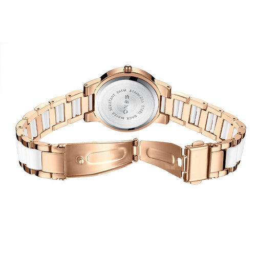 K Diamond Encrusted Waterproof Quartz Timepiece With A Luminous Dial