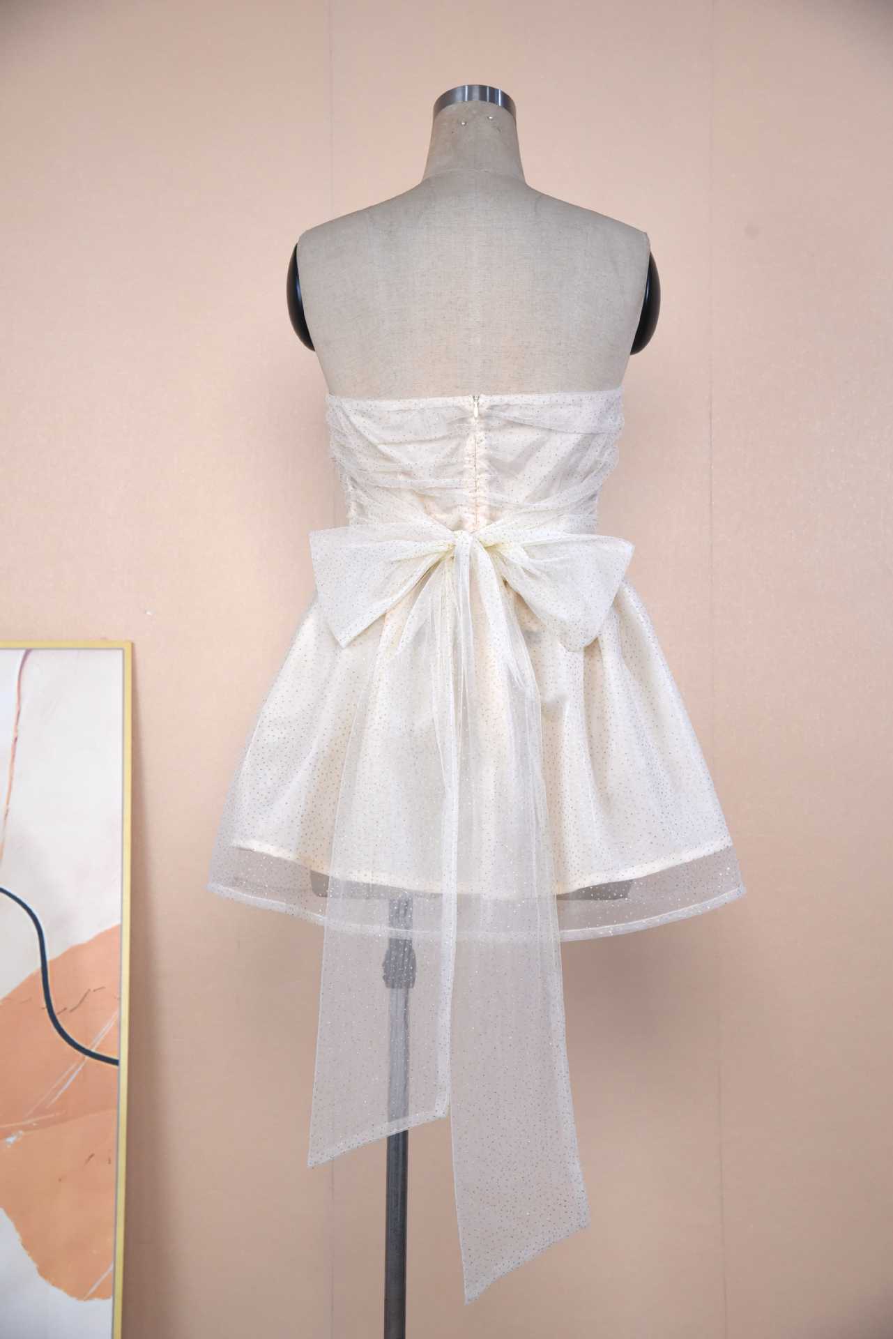 K Tube Top Lace Dress With Back