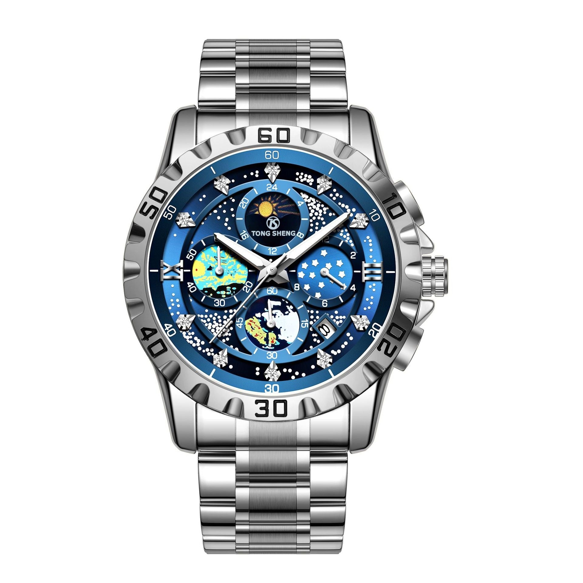 K Fully Automatic Waterproof Stylish Student Watch With A Luminous Dial And Calendar
