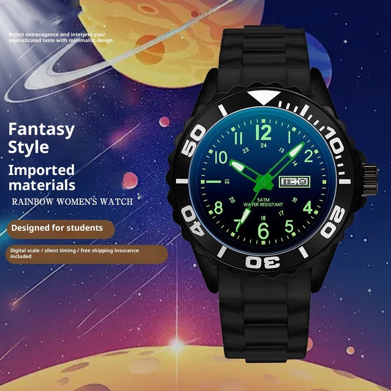 K Compact Quartz Sports Smart Couples Electronic Watch For Women