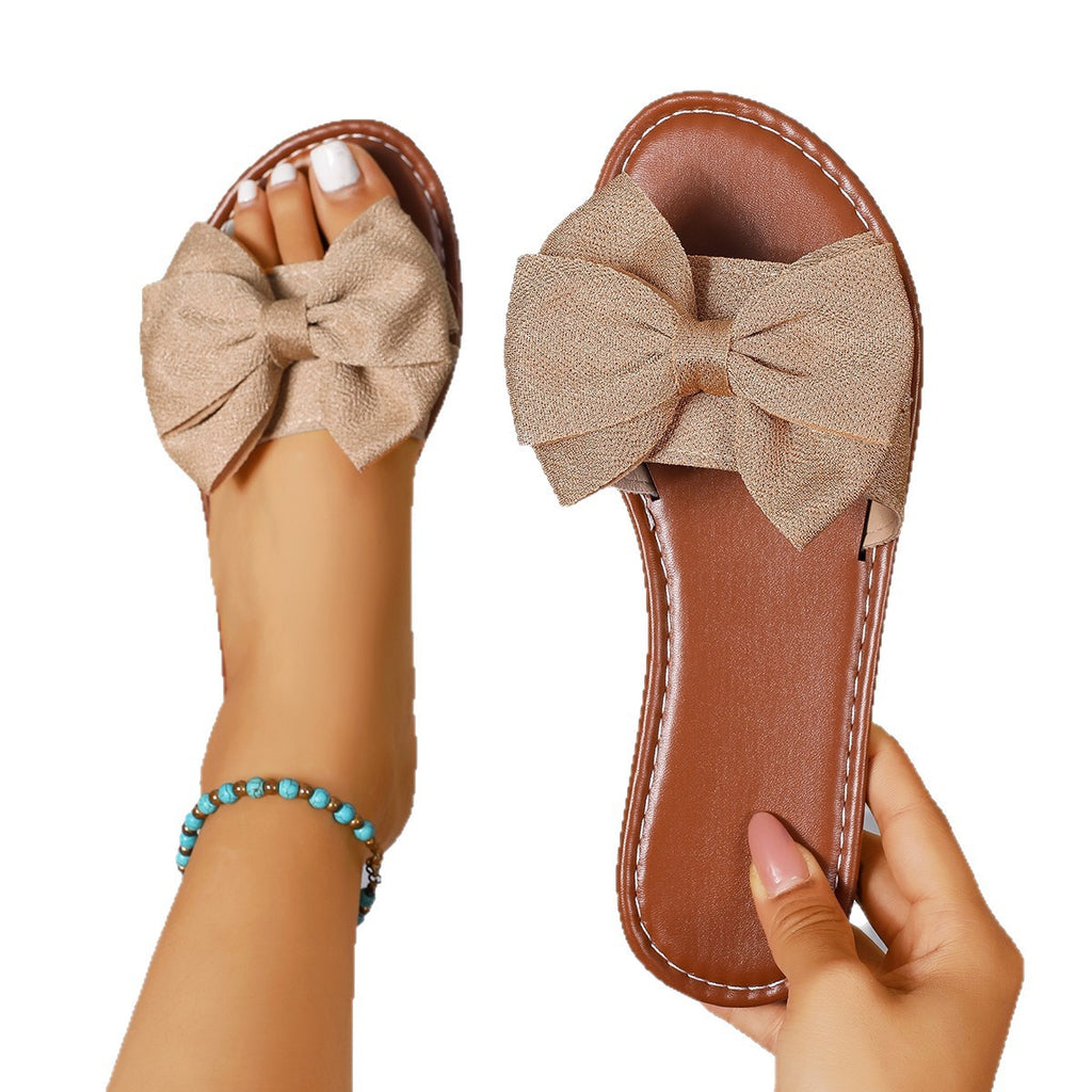 K Round-toe Slide With A Bow