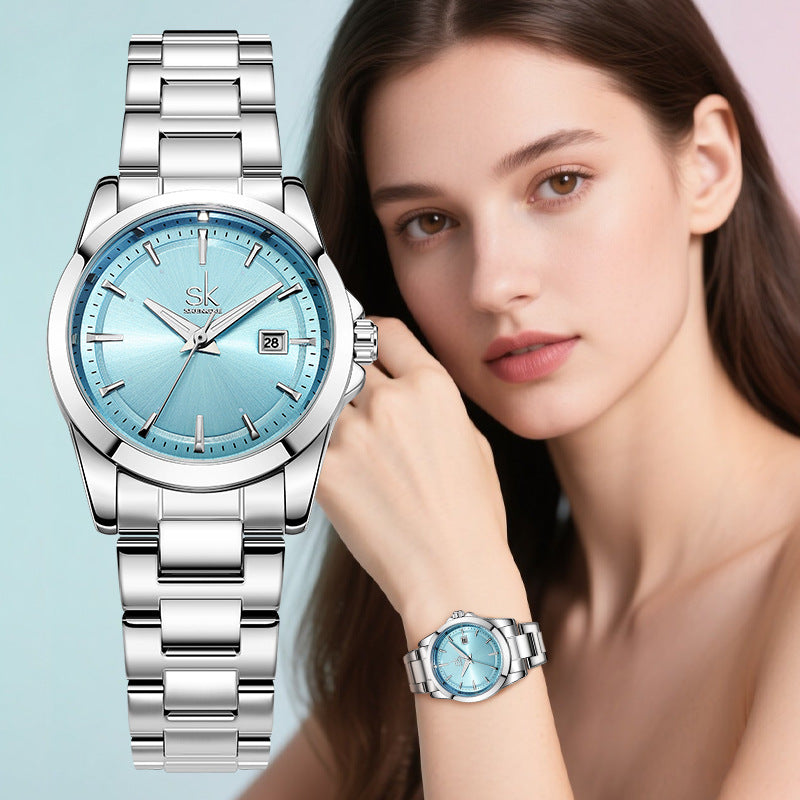 K Waterproof High-grade Stainless Steel Women's Watch