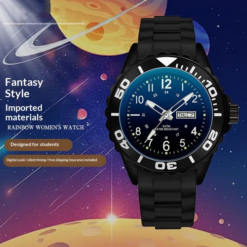 K Compact Quartz Sports Smart Couples Electronic Watch For Women