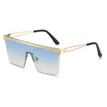 K European And American Square Pair Sunglasses One-piece Lens