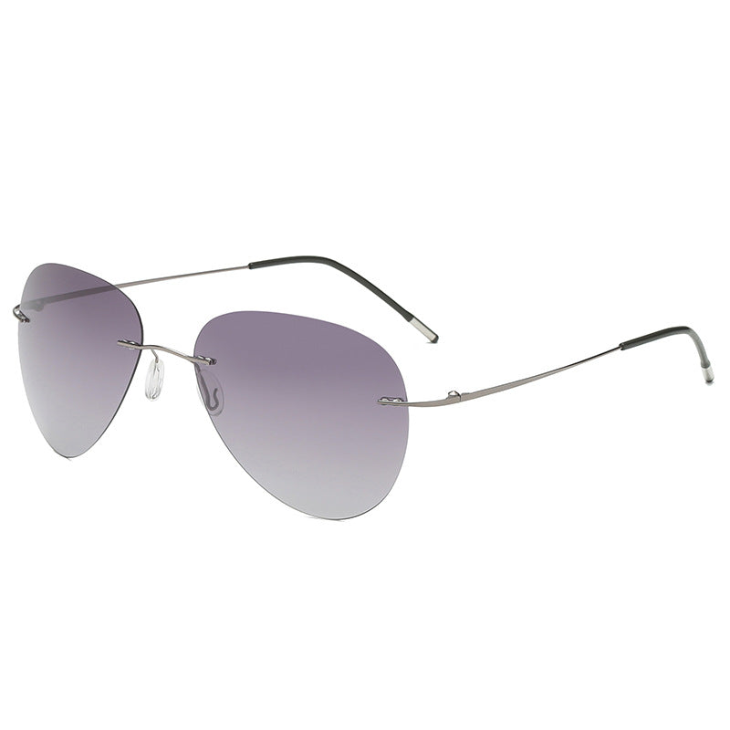 K New Frameless Ultralight Polarized Titanium Polarized Sunglasses