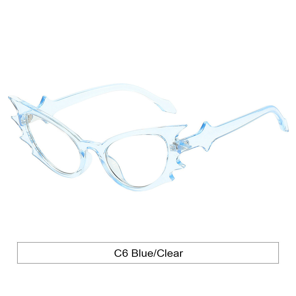 K Cat's Eye Exaggerated Personalized Shaped Decoration Glasses