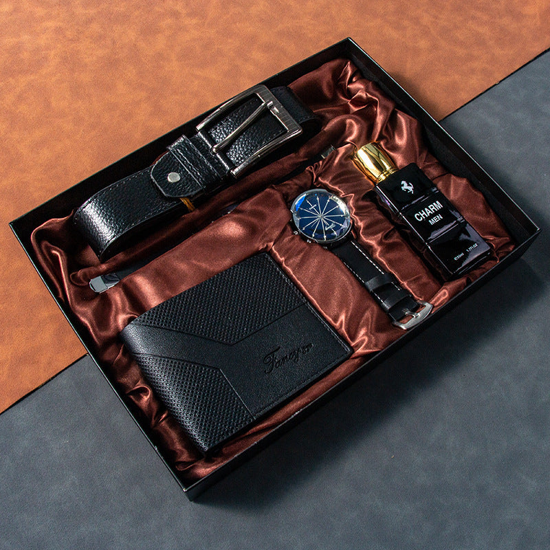 K Cross-Border Men's Gift Business Gift Suit Belt Wallet For Boyfriend Valentine's Day Christmas Gift