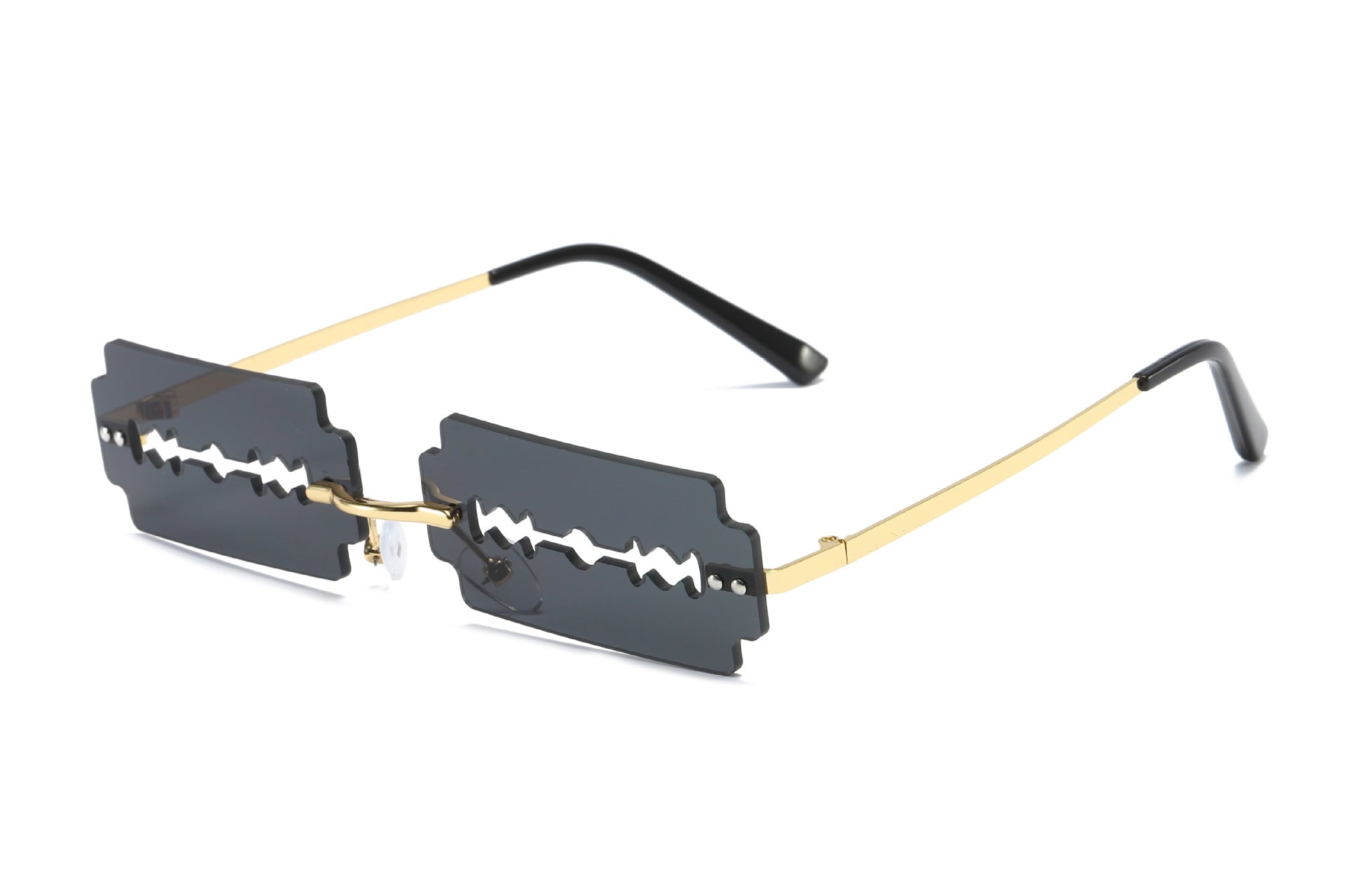 K Trimming Sunglasses Women's Metal Rimless Sunglasses