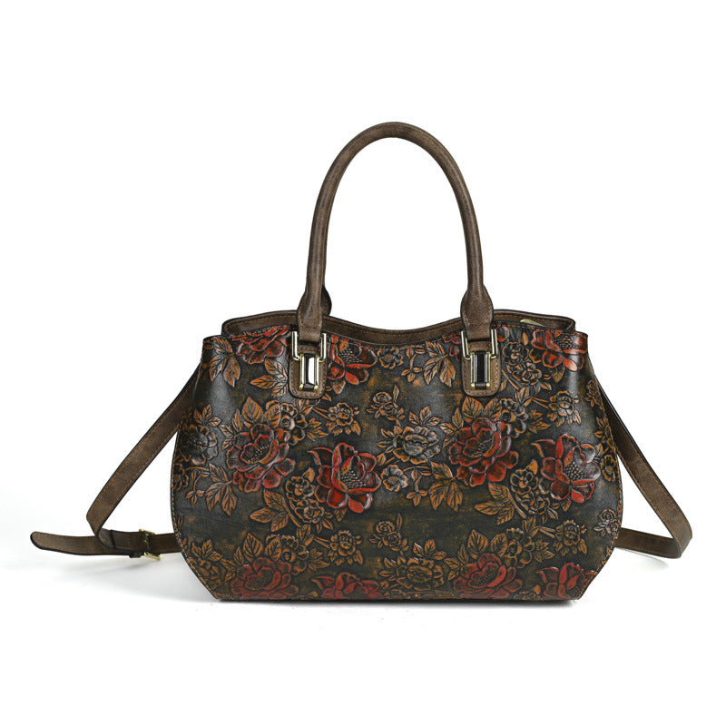 K Retro Large-Capacity Handheld Shoulder Bag