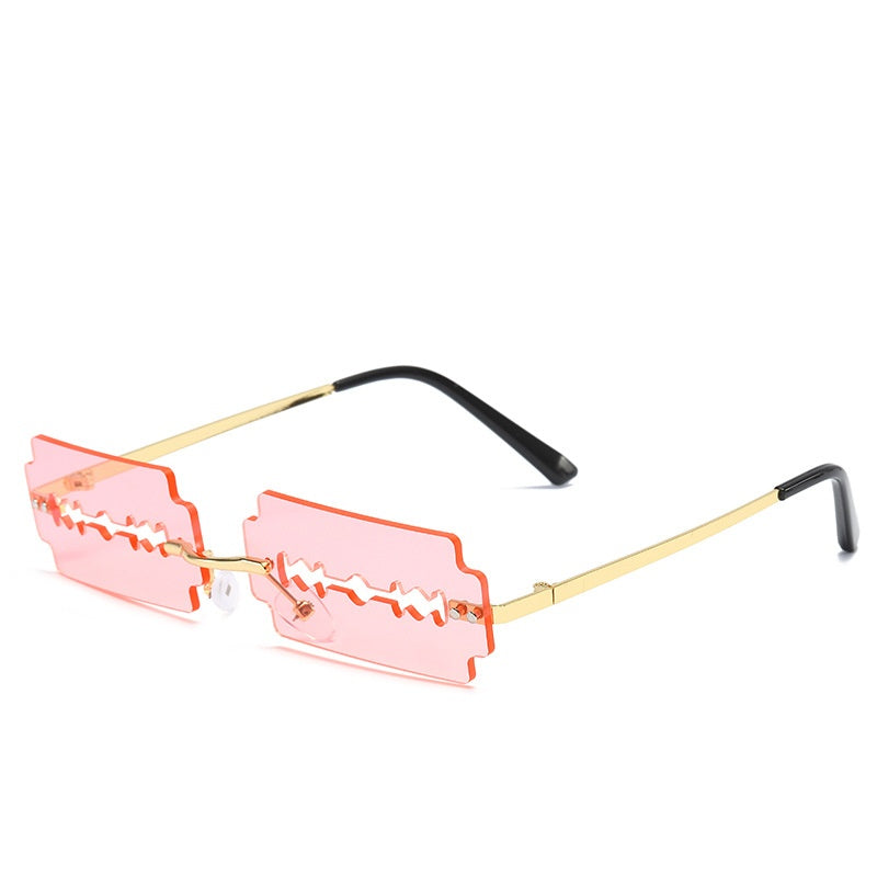 K Trimming Sunglasses Women's Metal Rimless Sunglasses