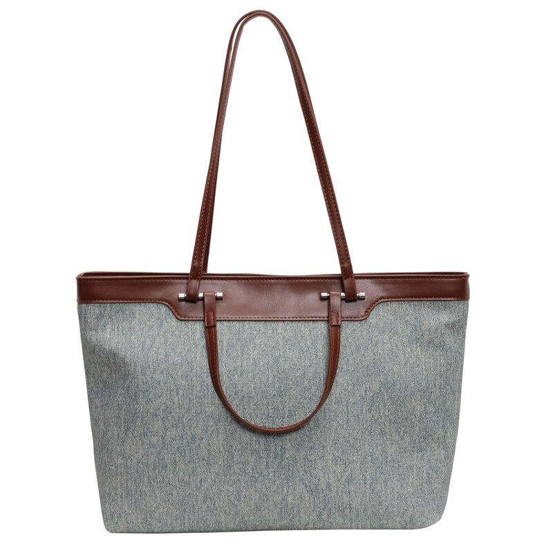 K Retro Commuter Work Tote Handbag Shoulder Bag