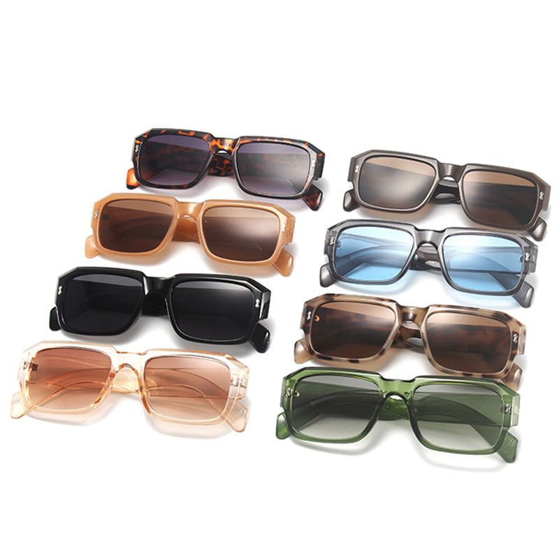 K Jelly Color Simple Retro Polygonal Glasses