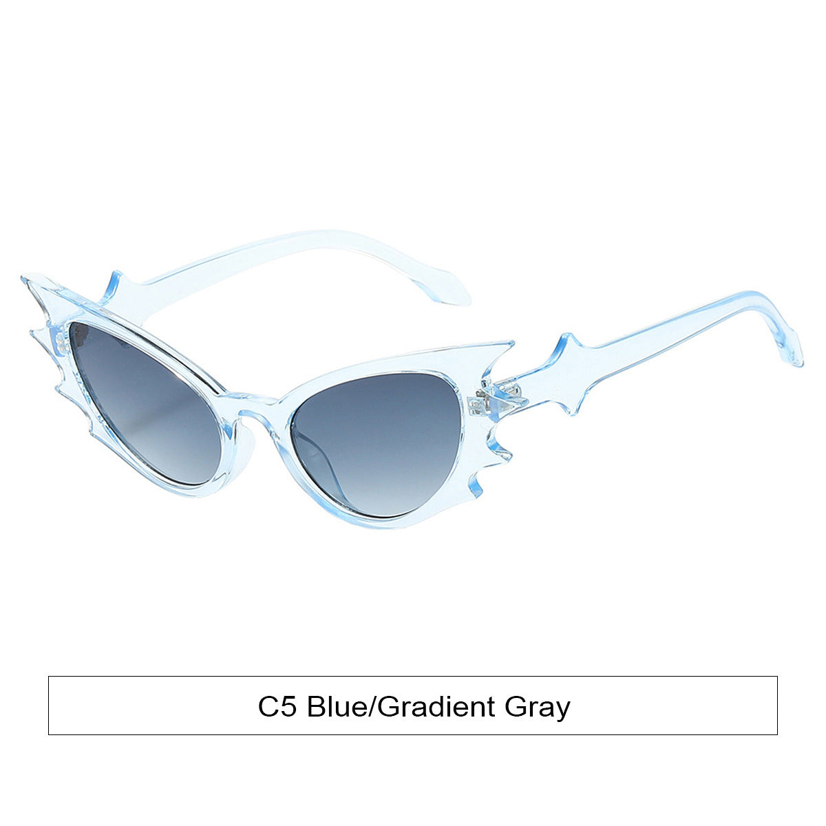 K Cat's Eye Exaggerated Personalized Shaped Decoration Glasses