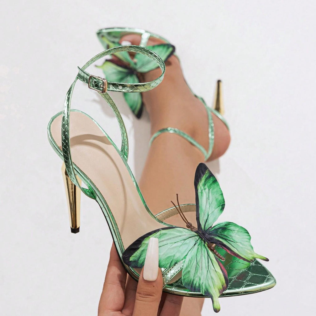 K Women's Three-dimensional Butterfly Sandals