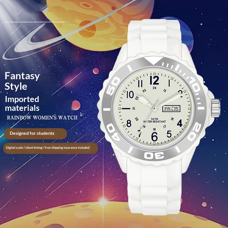 K Compact Quartz Sports Smart Couples Electronic Watch For Women