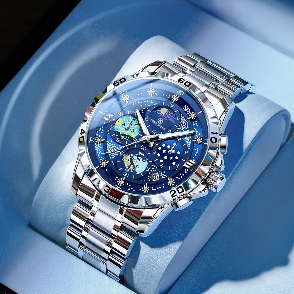 K Fully Automatic Waterproof Stylish Student Watch With A Luminous Dial And Calendar