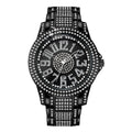 K Diamond Fashion Alloy Strap Date Quartz Watch