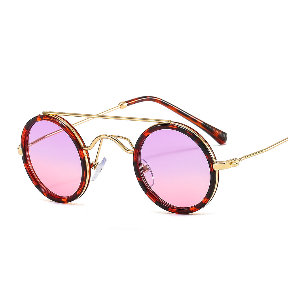 K Punk Small Round Rim Hip Hop Sunglasses