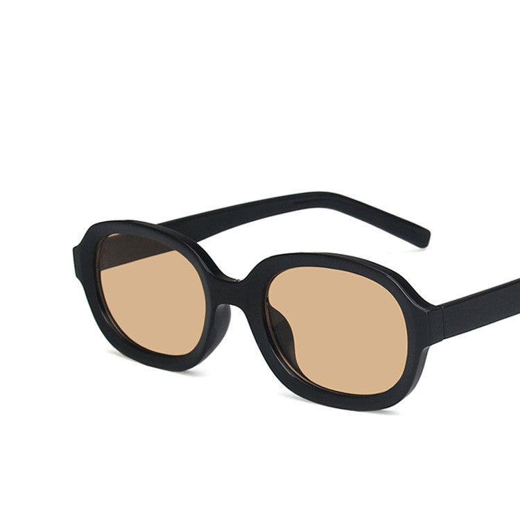 K Oval Trend Fashion Concave Statement Sunglasses