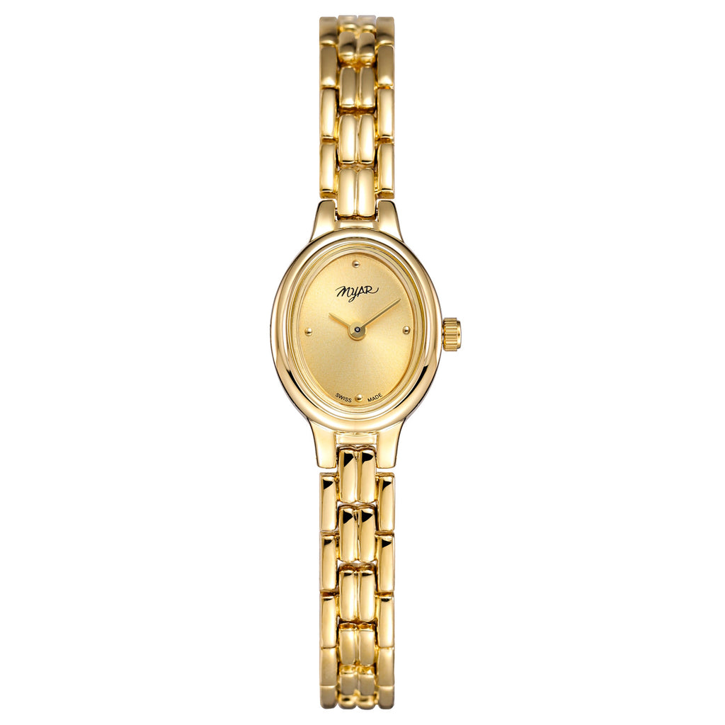 K Exquisite Oval Mini Women's Vintage Waterproof Quartz Watch