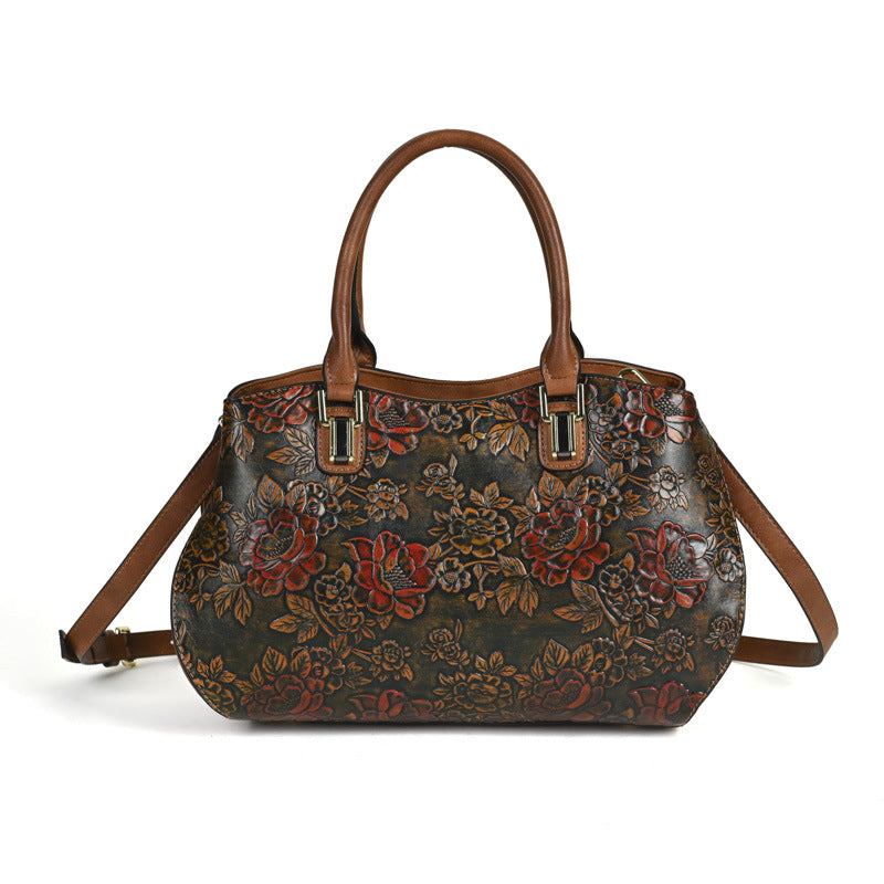 K Retro Large-Capacity Handheld Shoulder Bag