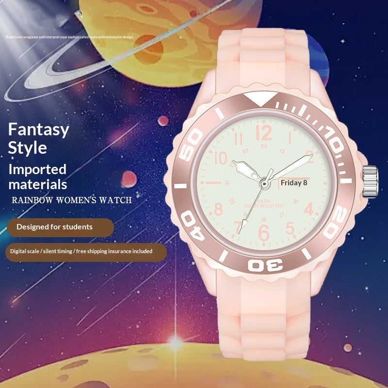 K Compact Quartz Sports Smart Couples Electronic Watch For Women