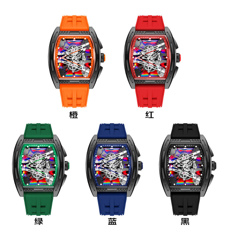K Luminous Water-resistant And Bold Quartz Sports Watchtrendy Cool And A Classic For Men