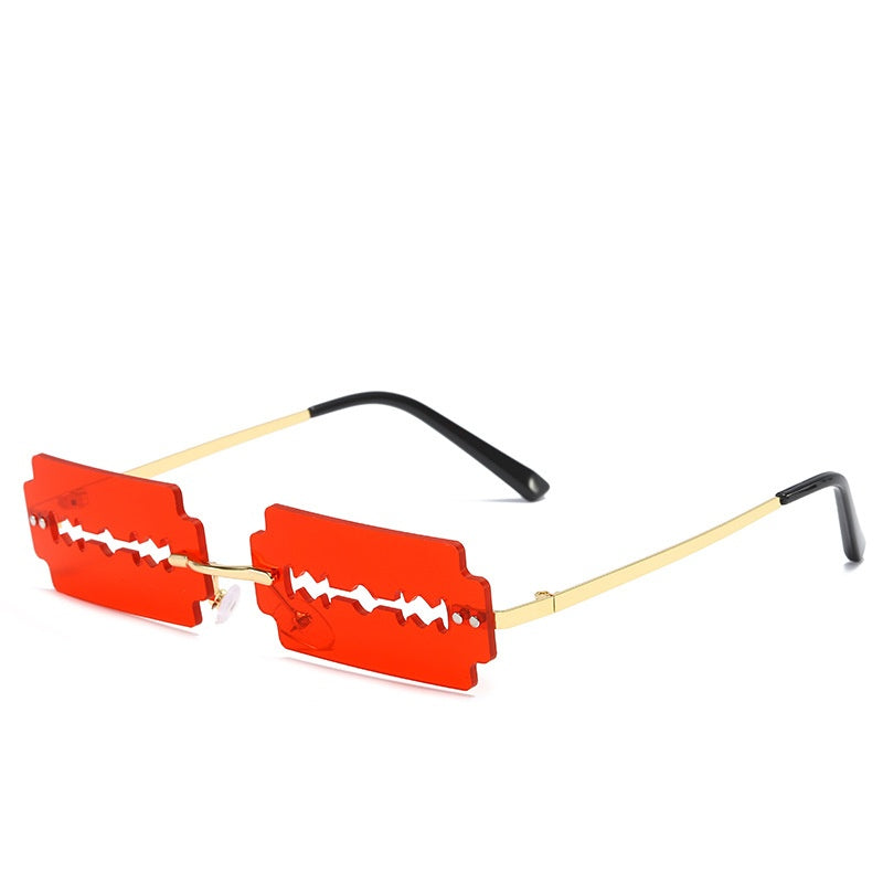 K Trimming Sunglasses Women's Metal Rimless Sunglasses