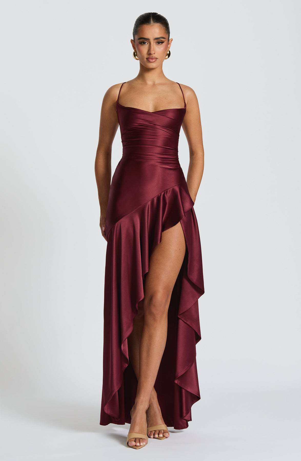 K Women's Backless Ruffles