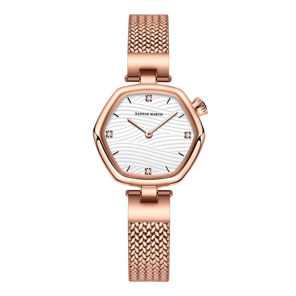 K Fashion Simple Hexagonal Movement Women's Watch