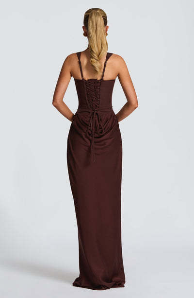 K Women's Strapless Sleeveless Sheath Maxi Dress