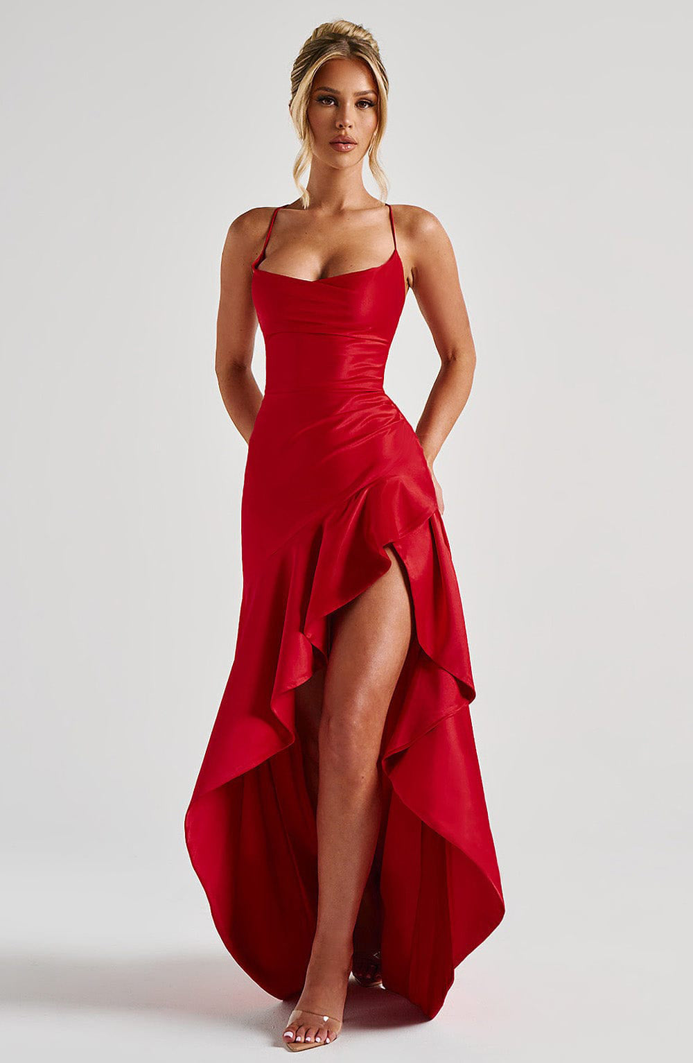K Women's Backless Ruffles