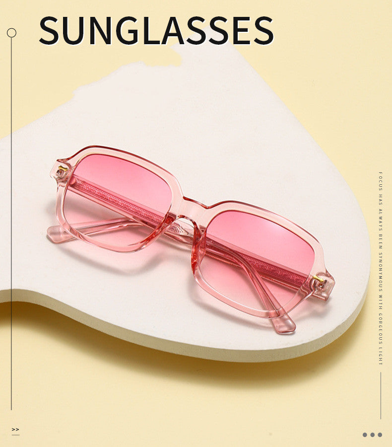 K Retro Large Frame European Beauty Hip Hop Trend Sunglasses