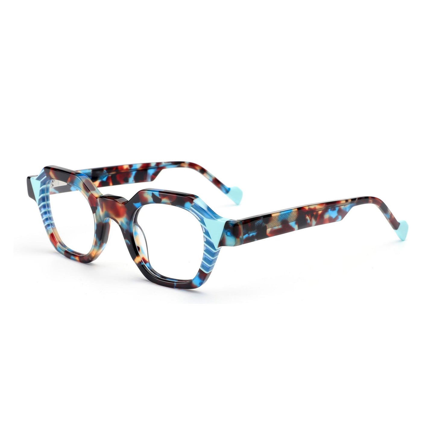 K Optical Glasses Frame Multilateral Box Fashion Plain Glasses