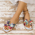 K New Style European And American Outerwear Floral Straw