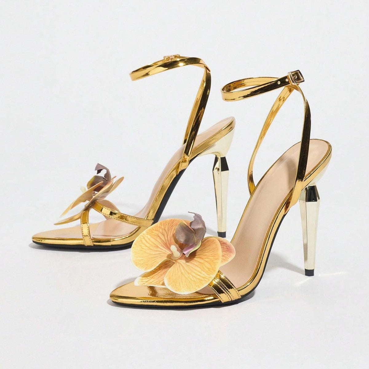 K Toe Stiletto Heel Sandals