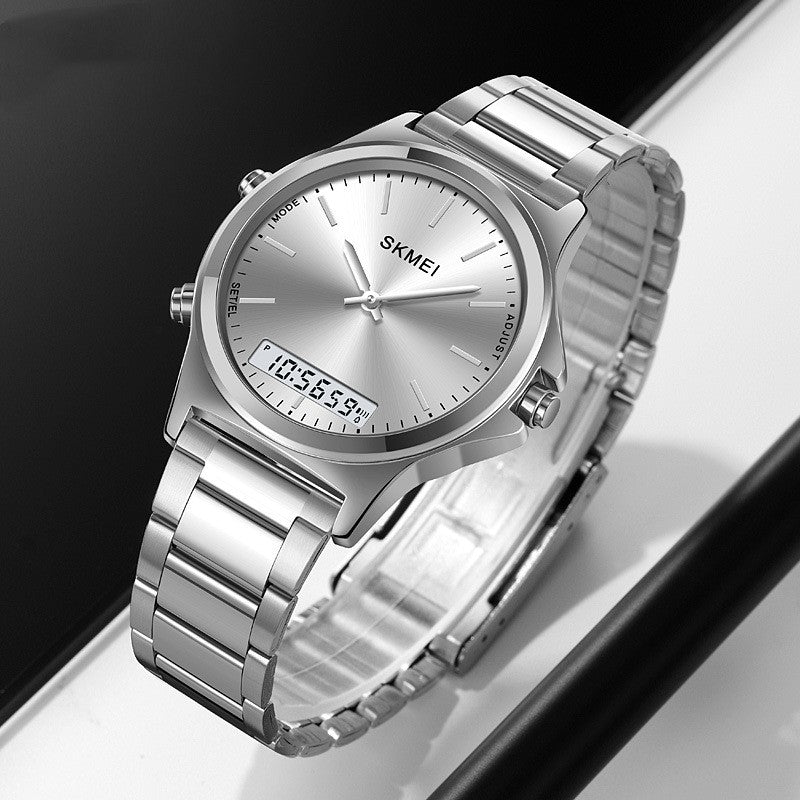 K Business-style Multi-function Steel-band Watch For Men